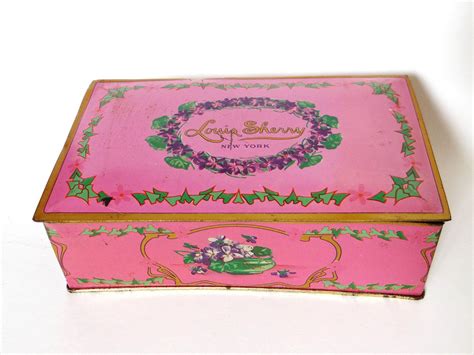 old fashioned metal candy box|Vintage Metal Candy Boxes for sale .